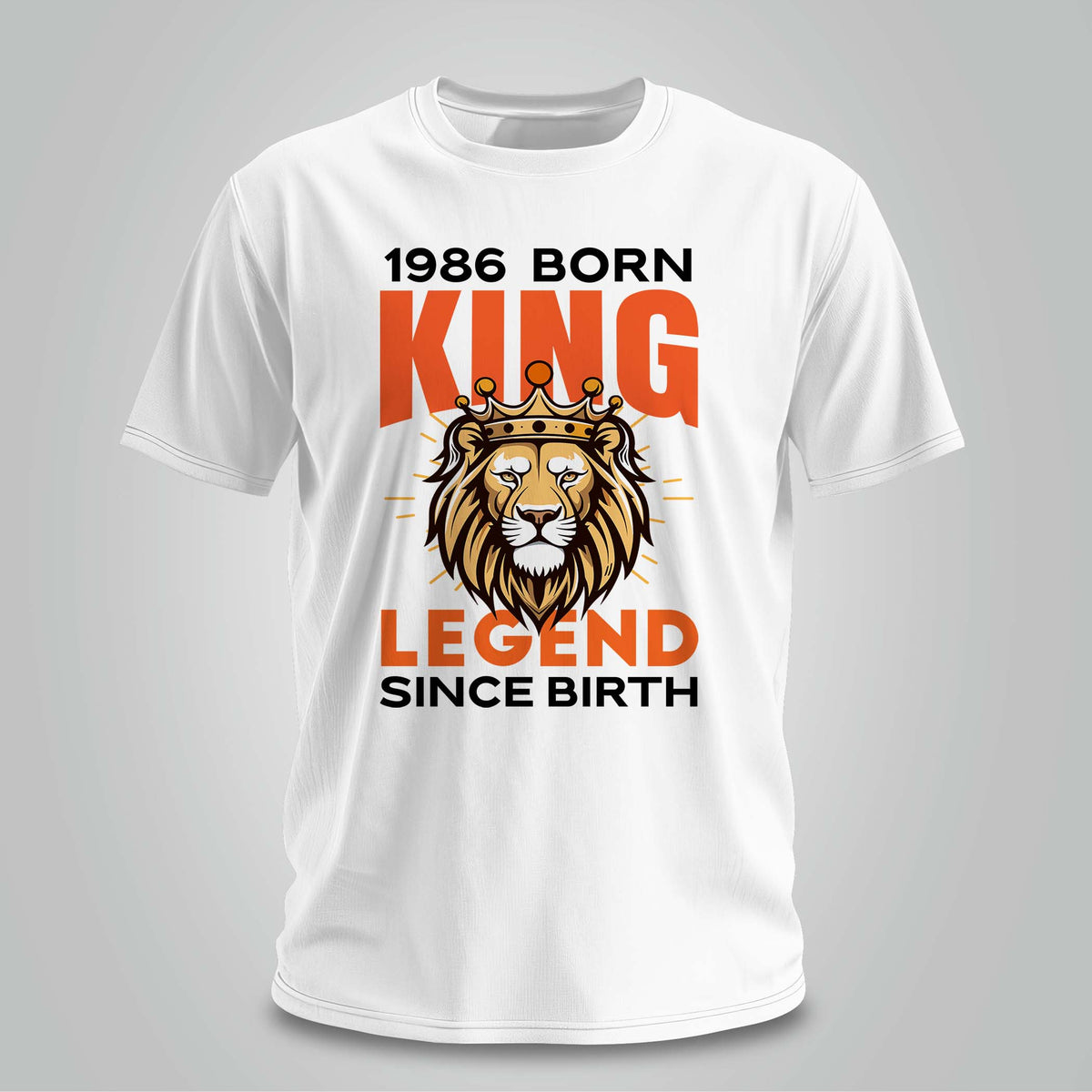 1986 Born King Lion - Unisex T-shirt