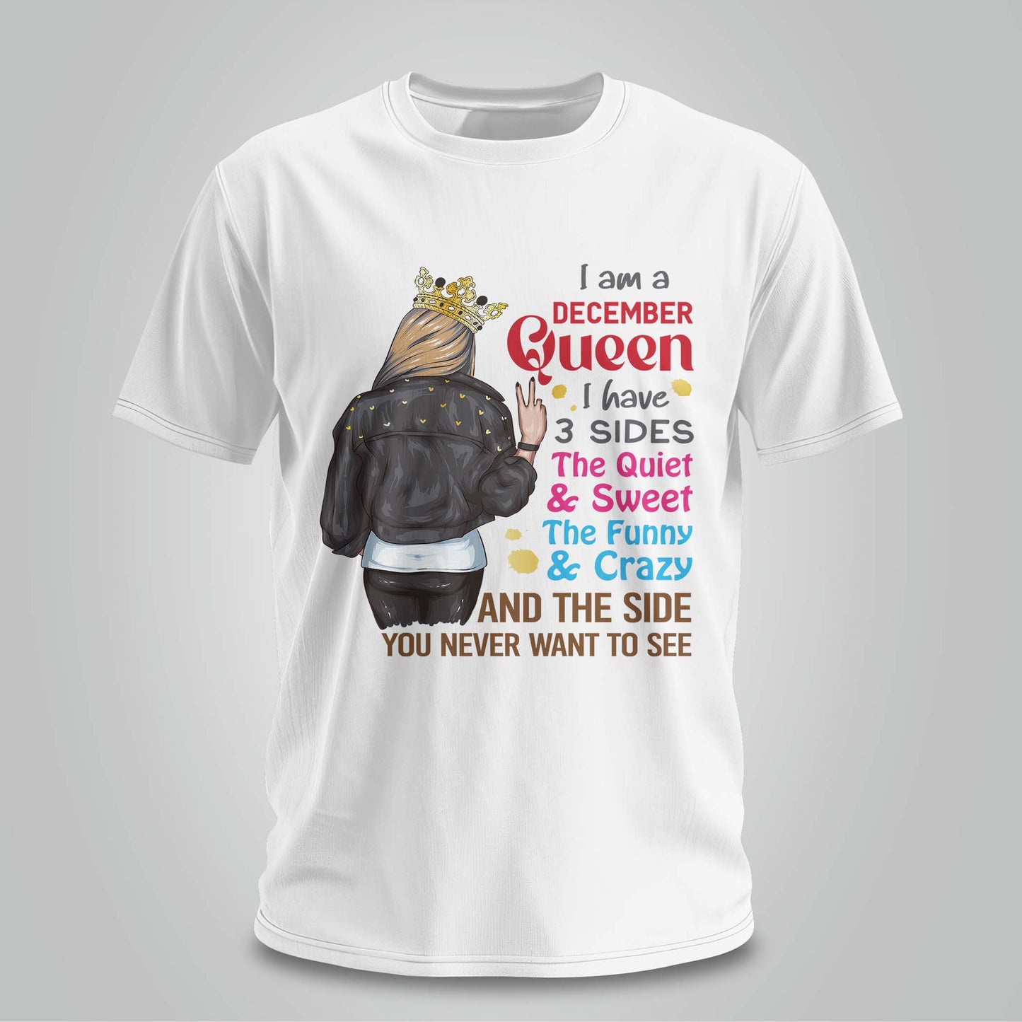 Three Sides Of A December Queen - Unisex T-shirt