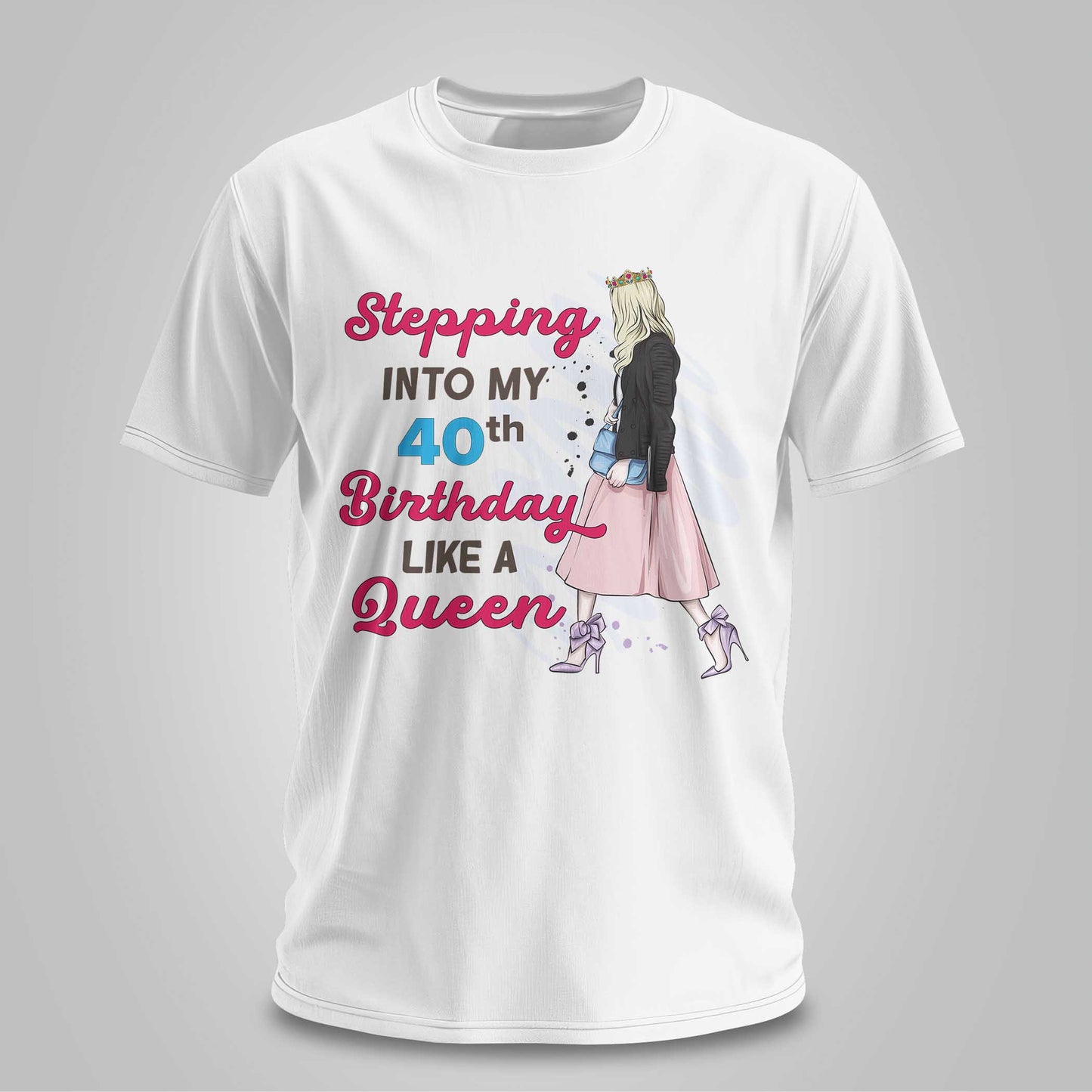 Stepping Into My 40th Birthday - Unisex T-shirt