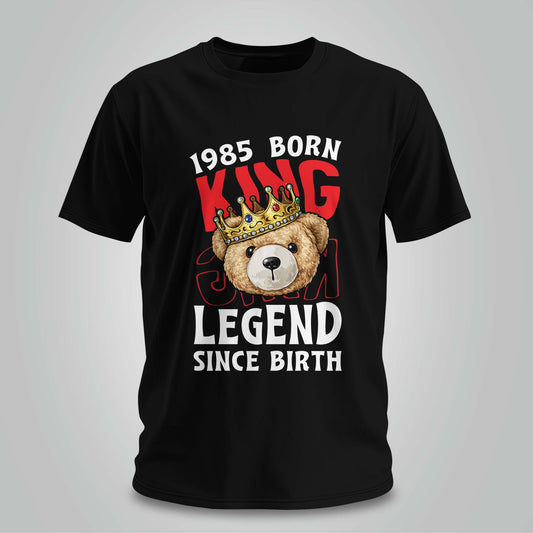 1985 Born King Teddy - Unisex T-shirt
