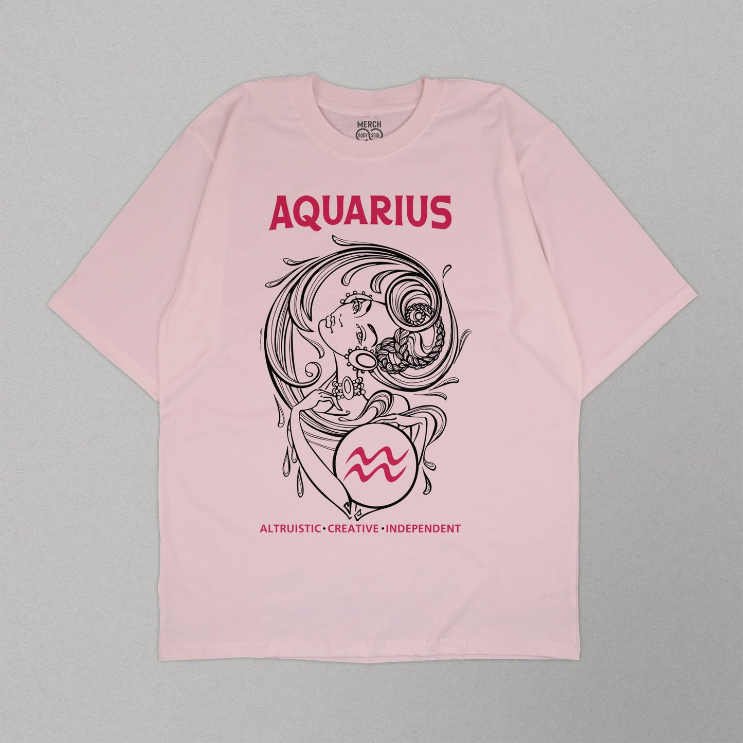 Aquarius Girl - Unisex Oversized T-shirt