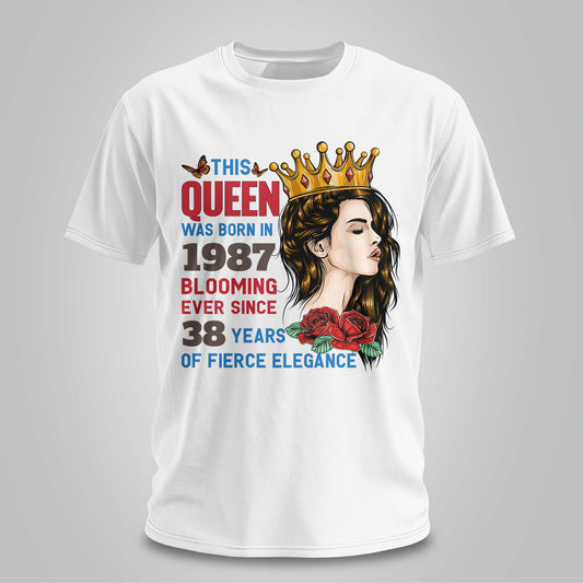 Queen Blooming Since 1987 - Unisex T-shirt