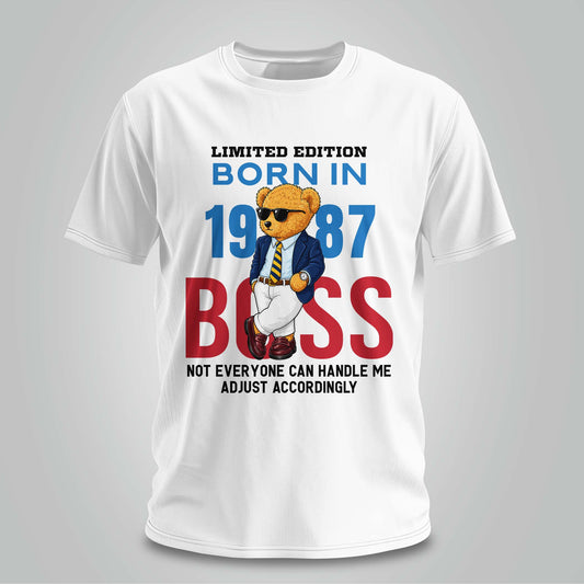 Born in 1987 Boss Mode - Unisex T-shirt