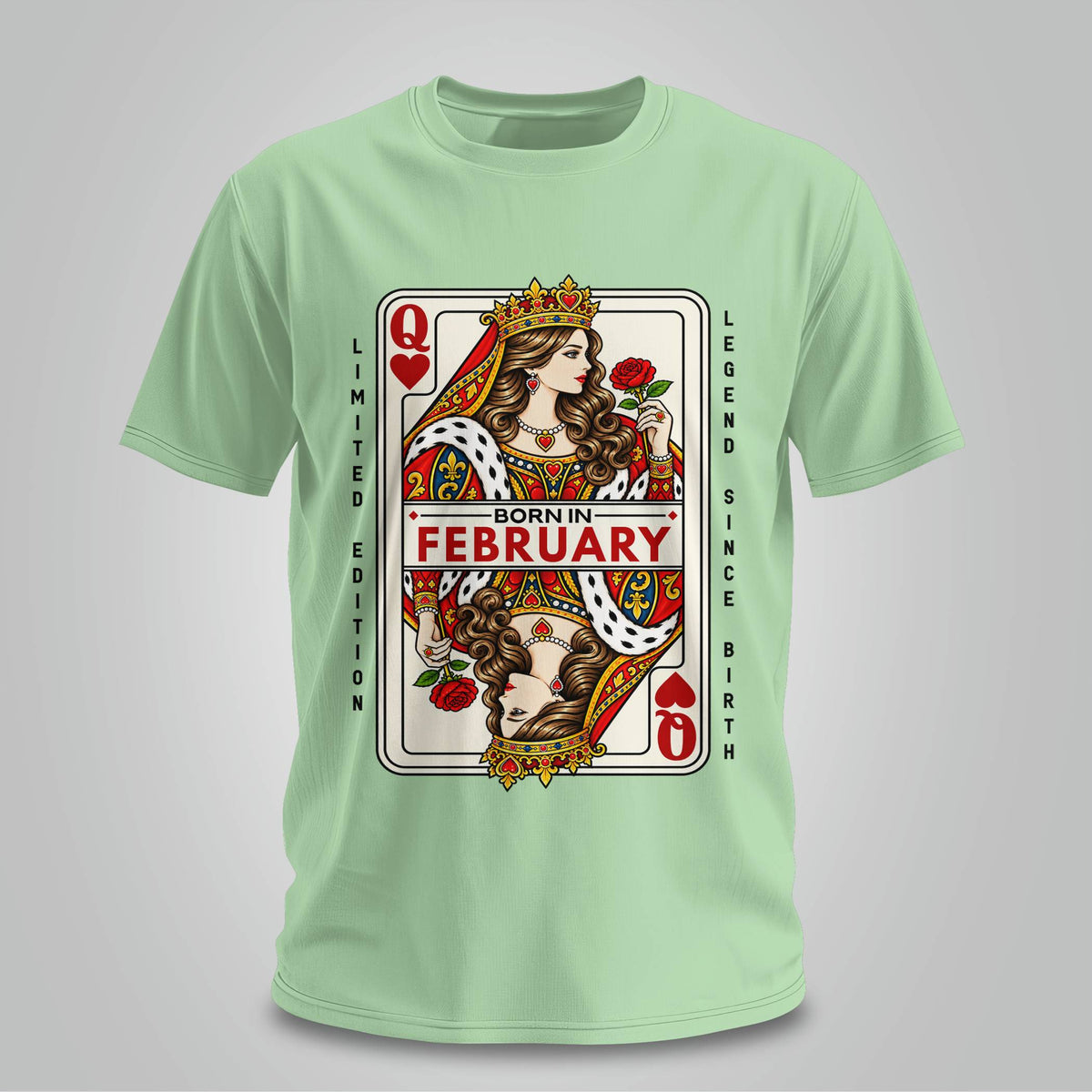 February Queen Of Hearts T-shirt