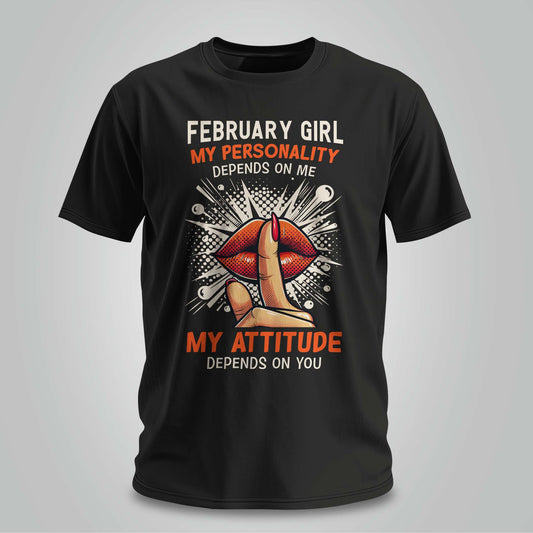 February Girl Attitude - Unisex T-shirt