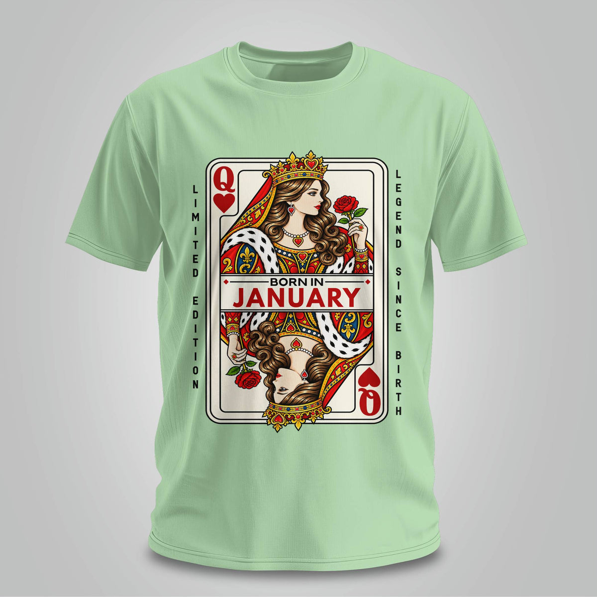 January Queen Of Hearts T-shirt