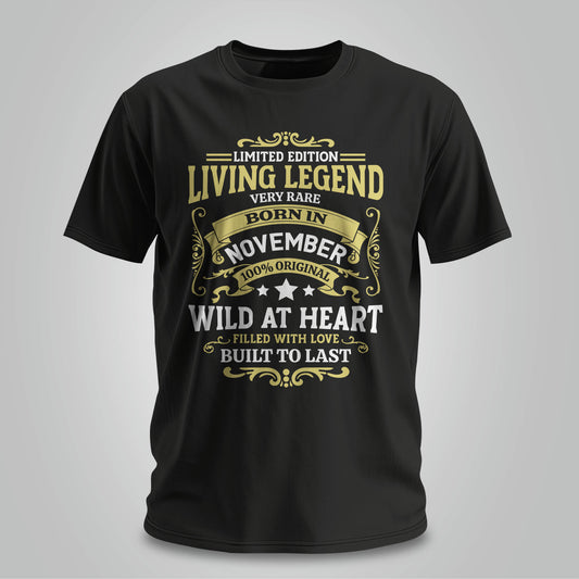 Living Legend Born In November - Unisex T-shirt