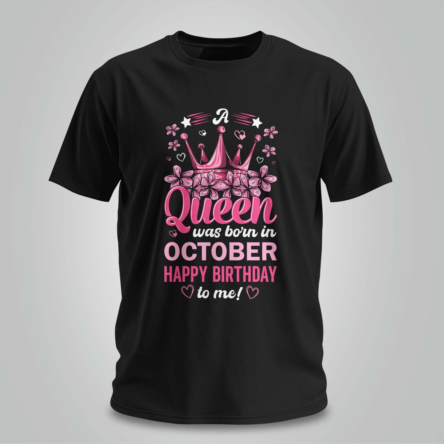 A Queen Was Born In October - Unisex T-shirt