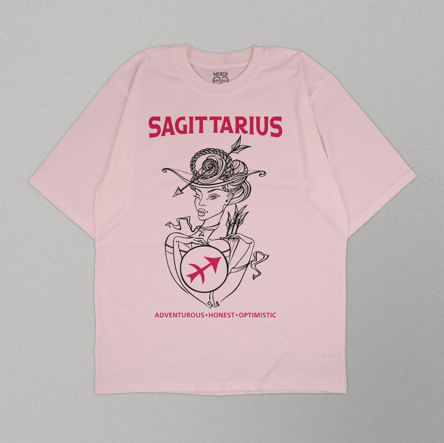 Sagittarius Girl - Unisex Oversized T-shirt